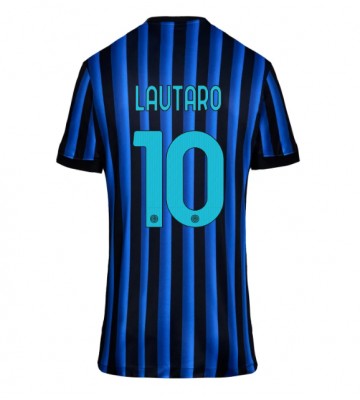 Inter Milan Lautaro Martinez #10 Primera Equipación Mujer 2025-26 Manga Corta